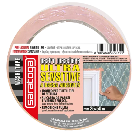 Low-adhesion masking tape made from Japanese rice paper