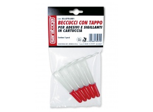 Beccucci con Tappo - Ricambi per adesivi e sigillanti in cartuccia