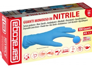 Guanti Monouso in NITRILE - Ipoallergenici 100% LATEX FREE