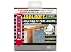 Isolsoff - Profilo Piatto - Parafreddo per porte e finestre con fessure da 1 a 3 mm